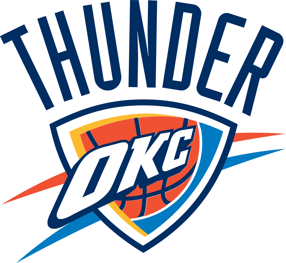 Thunder Clipart Moon - Oklahoma City Thunder Logo Png Transparent Png (1114x1024), Png Download