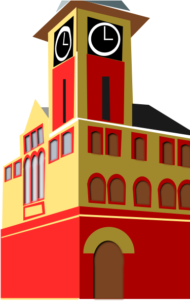 Town Hall - Town Hall Png Clipart Transparent Png (600x600), Png Download