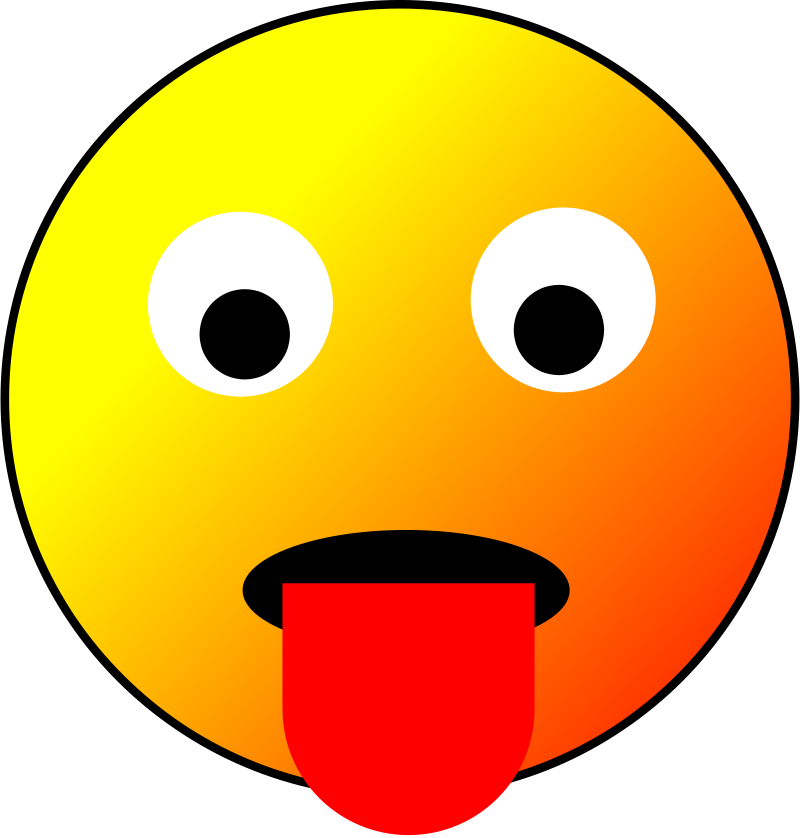 Tongue Smiley Free Content Clip Art - Emoticon Pedas - Png Download (800x838), Png Download