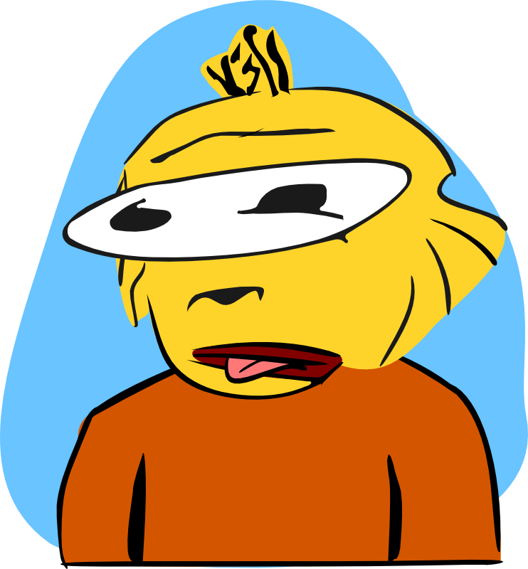 Pulling His Tongue Out - Clip Art - Png Download (742x800), Png Download