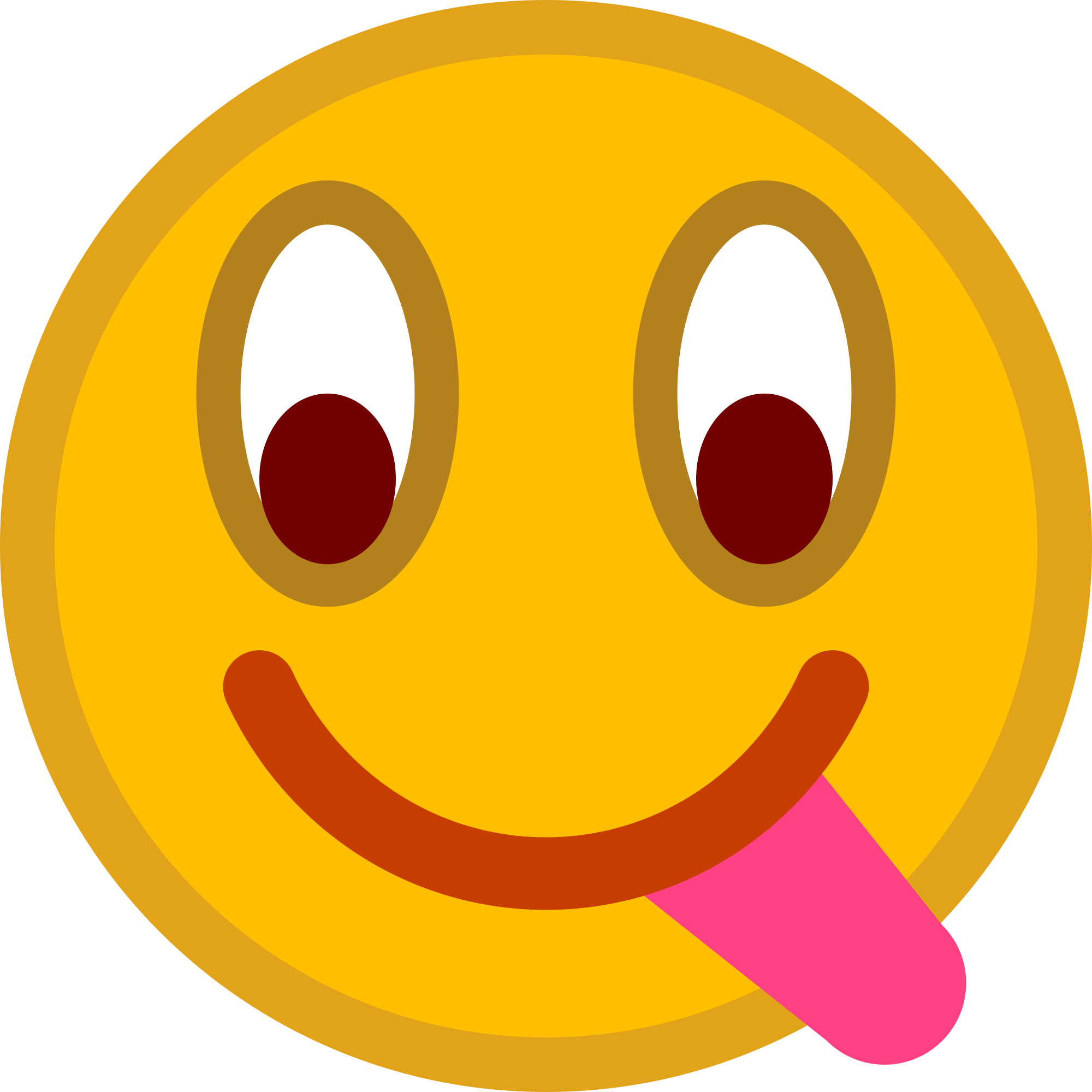 Emoticon Tongue In Cheek - Clip Art - Png Download (2000x2000), Png Download