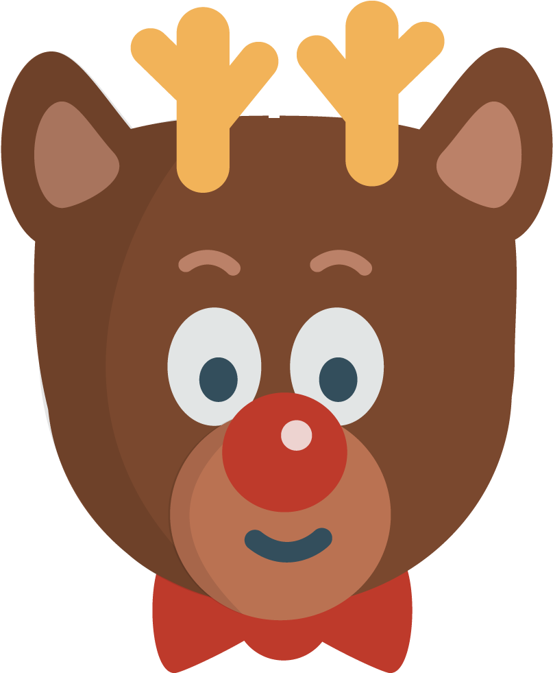 Dog Reindeer Clipart Graphic Free 28 Collection Of - Rudolph - Png Download (1000x1000), Png Download