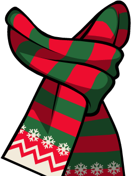 Scarf Png - Christmas Scarf Png Clipart (800x800), Png Download