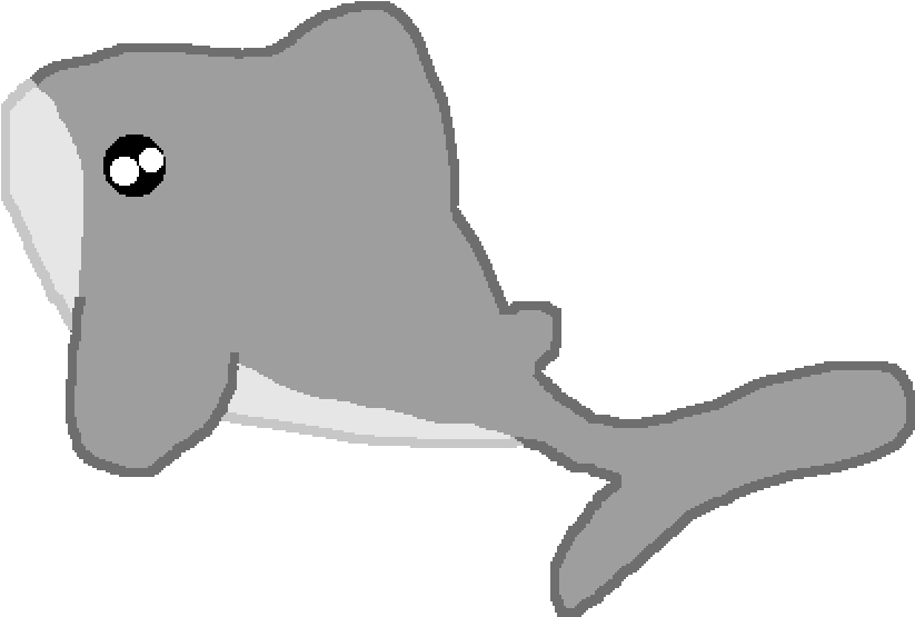 Cute Shark Base Killer Whale- - Whale Cartoon Png Whale Clipart (823x555), Png Download