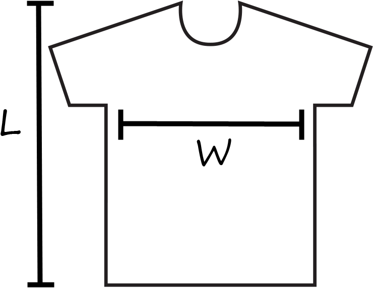 Transparent Tshirt Template Png - T Shirt Size Chart Template Clipart (740x572), Png Download