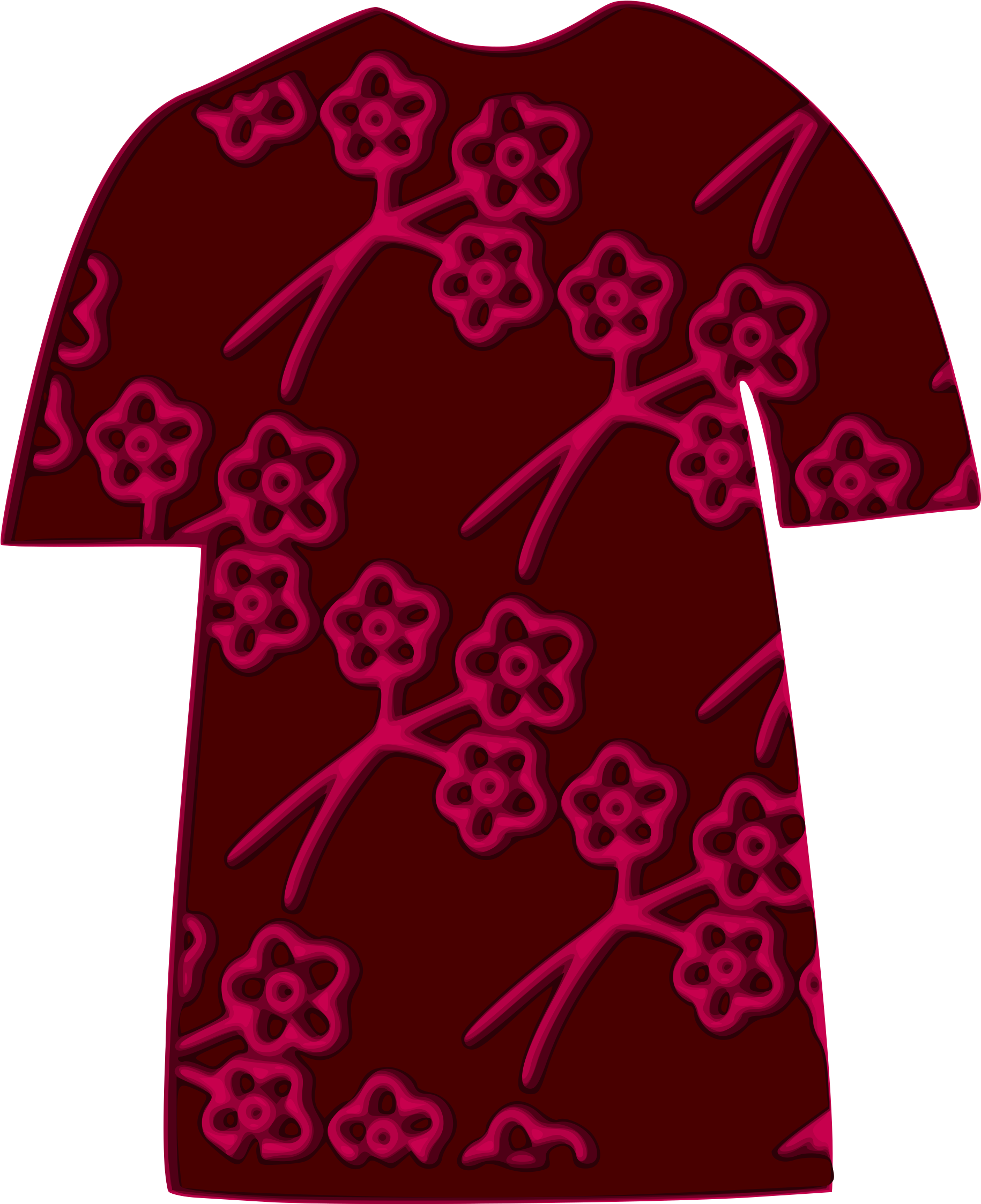 Tshirt Plum Pattern 02 Clip Arts - T-shirt - Png Download (2040x2400), Png Download