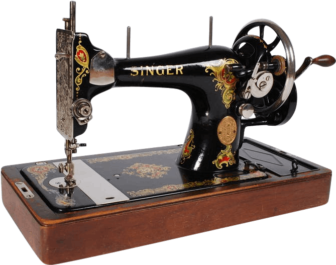Transparent Sewing Machine Clip Art - Old Sewing Machine Png (669x527), Png Download