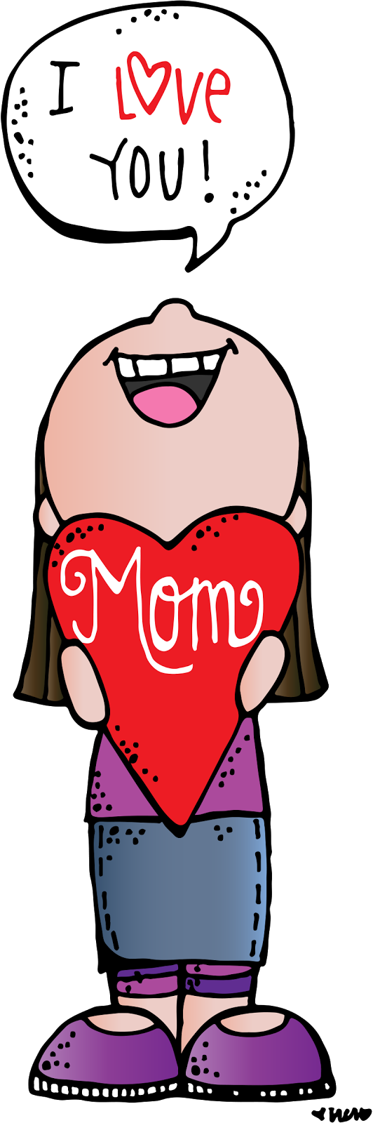 Mommy Clipart Lds - Love You Mom Clipart - Png Download (532x1600), Png Download