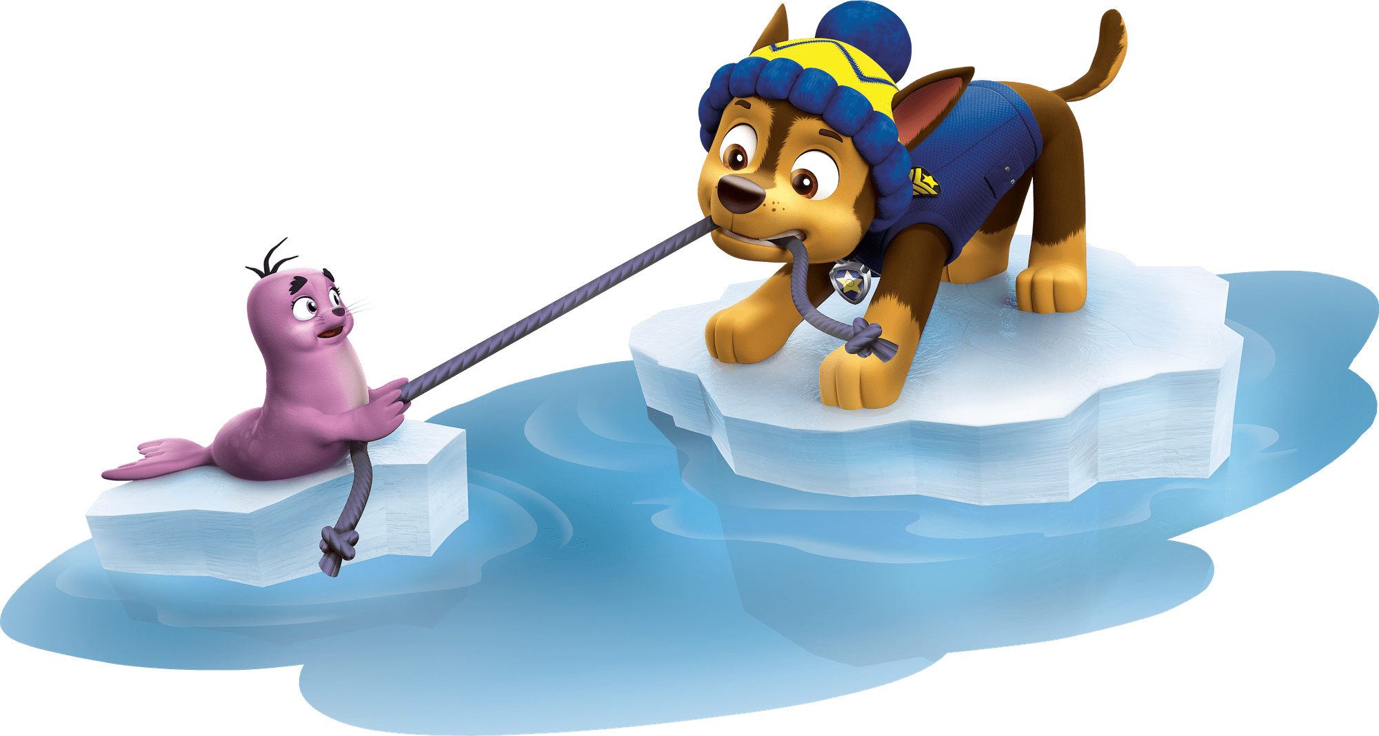 Chase Having Fun Paw Patrol Clipart Png - Paw Patrol Chase Funny Transparent Png (2000x1068), Png Download
