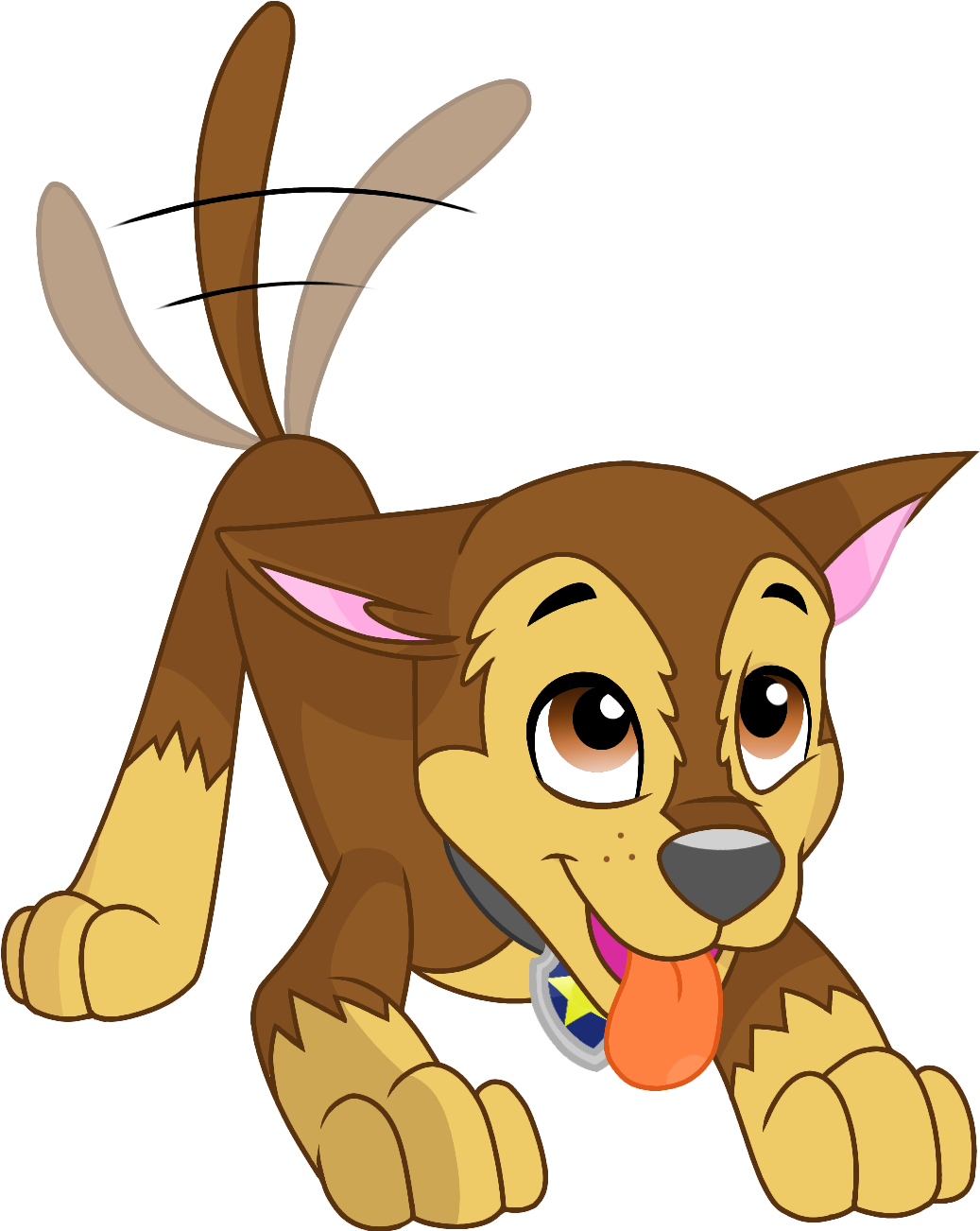 Show Accurate Chase Paw Patrol - Cartoon Clipart (1050x1311), Png Download