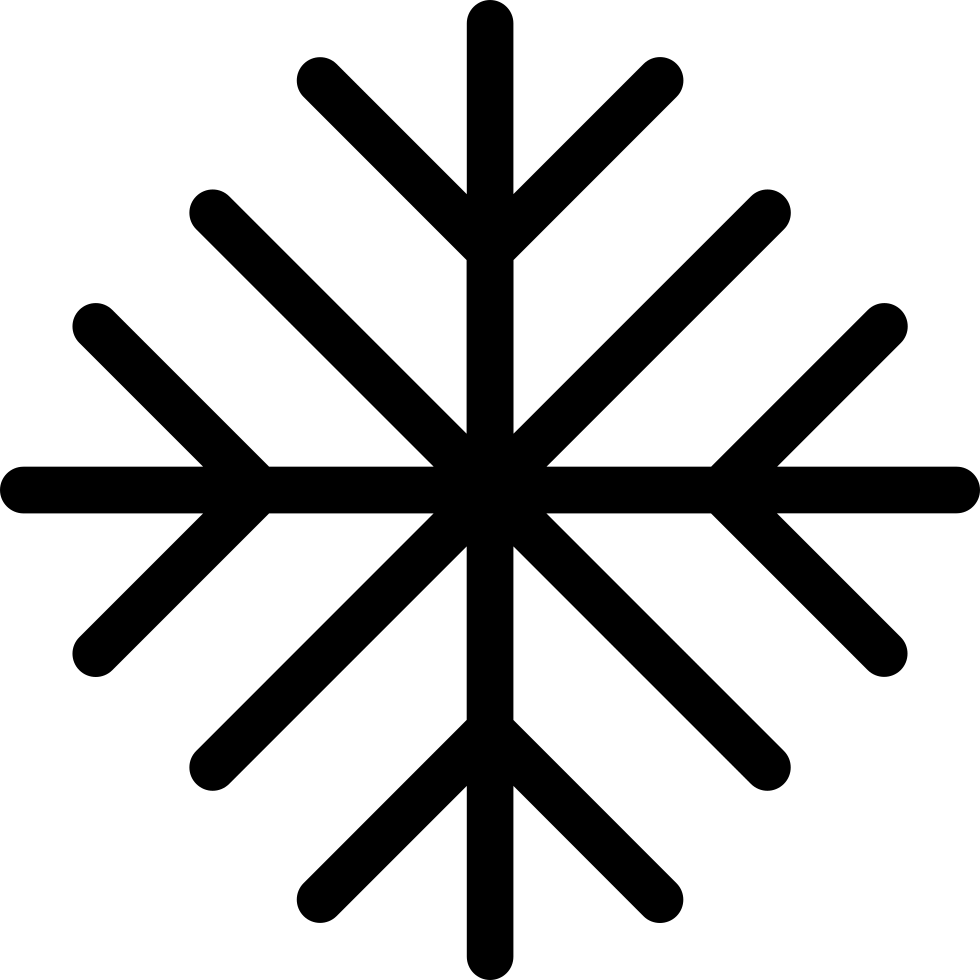 Snowflake - Circle In 8 Pieces Clipart (980x980), Png Download