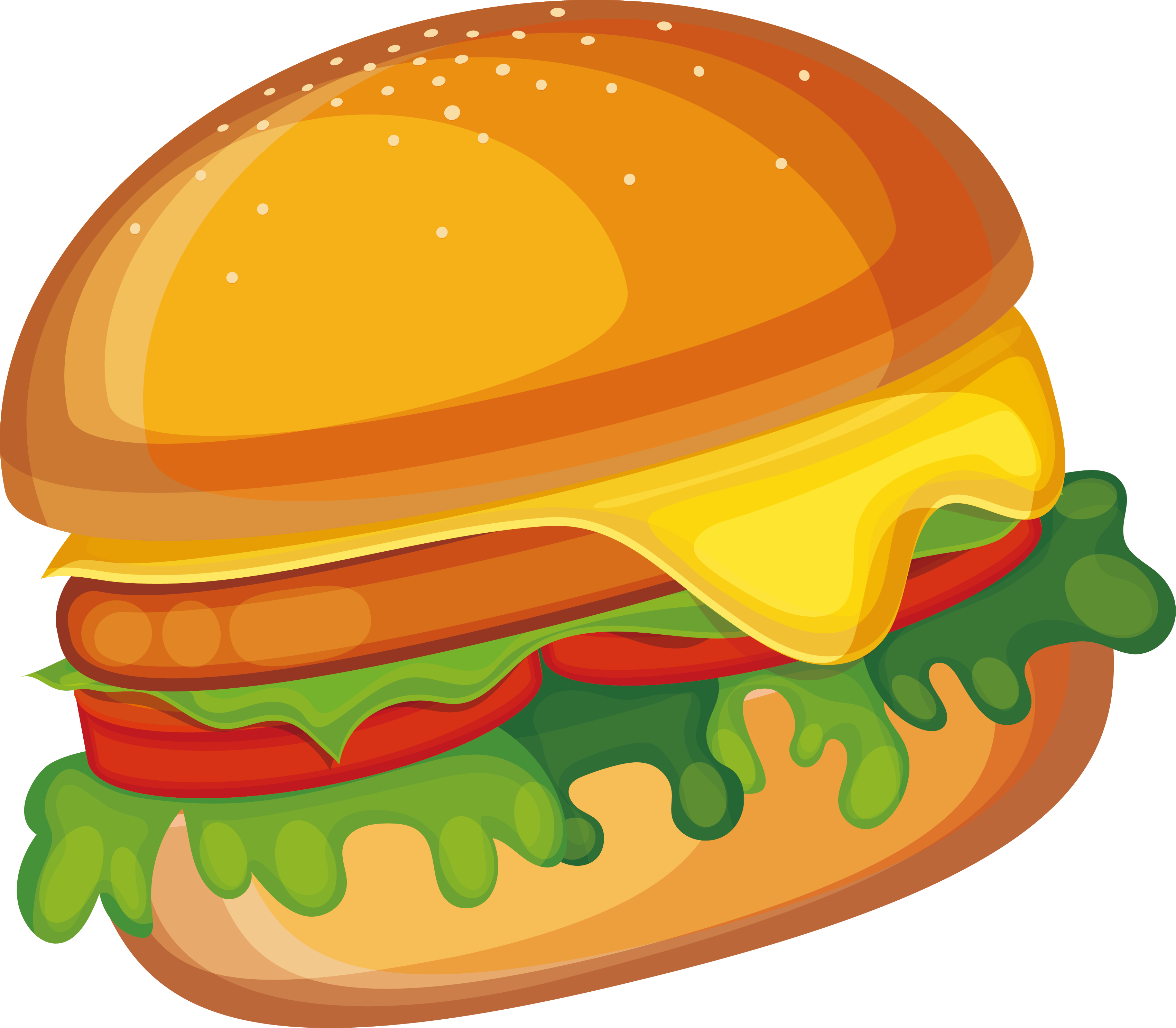 Download Cheeseburger Hamburger Fast Food Burger Clipart Png