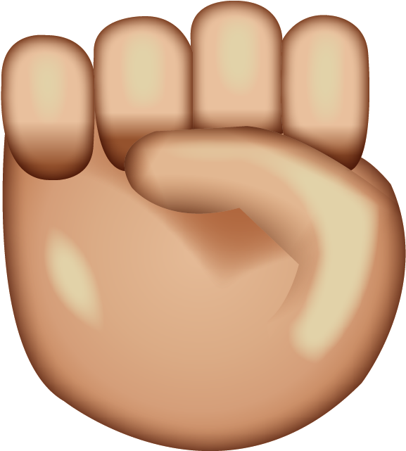 Raised Fist Emoji Png Clipart (640x640), Png Download
