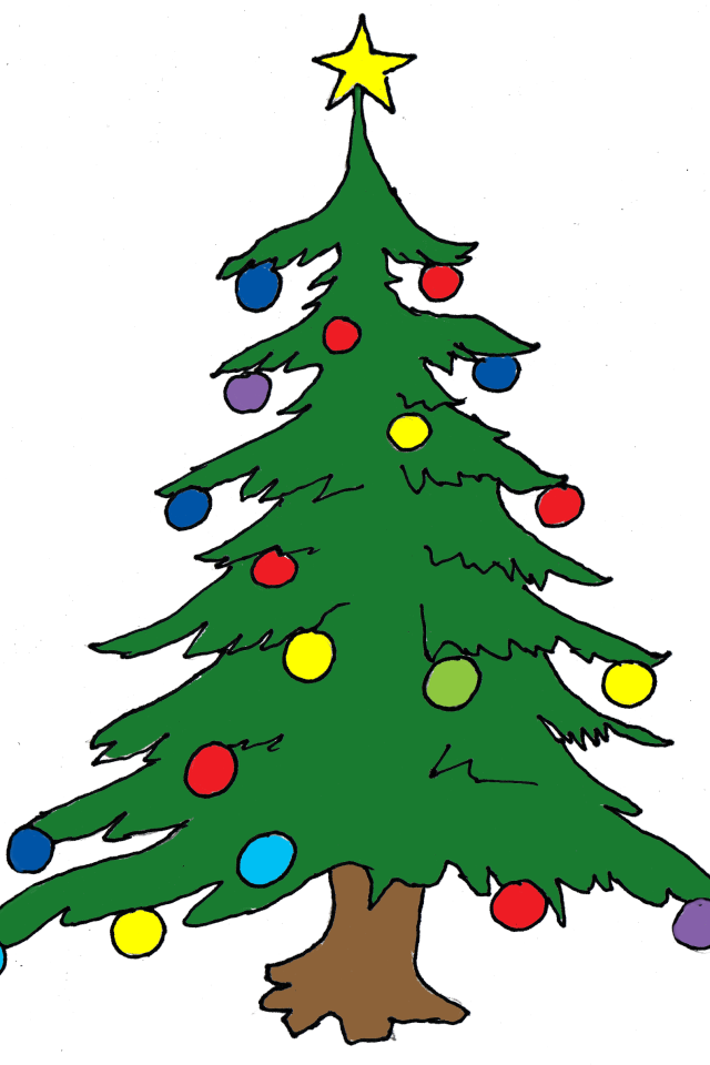 Iphone - 4s - Clipart - Christmas Tree From The Grinch - Png Download (640x960), Png Download