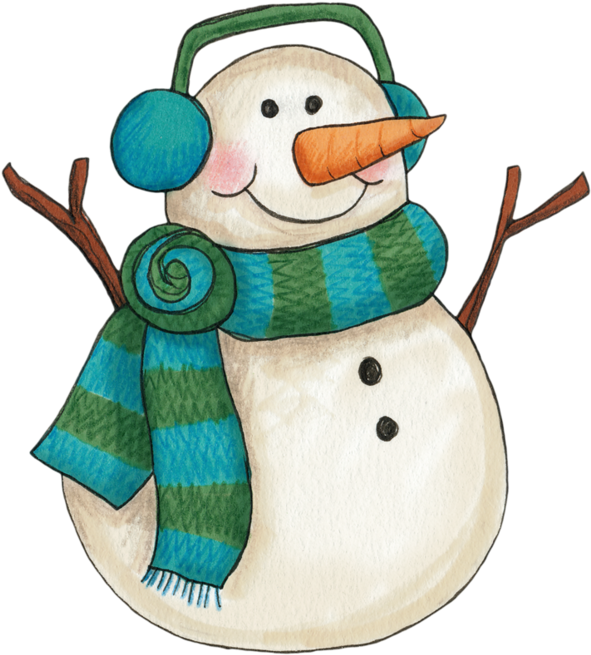 Pin By Cathy Place - Snowman Winter Clip Art - Png Download (600x665), Png Download