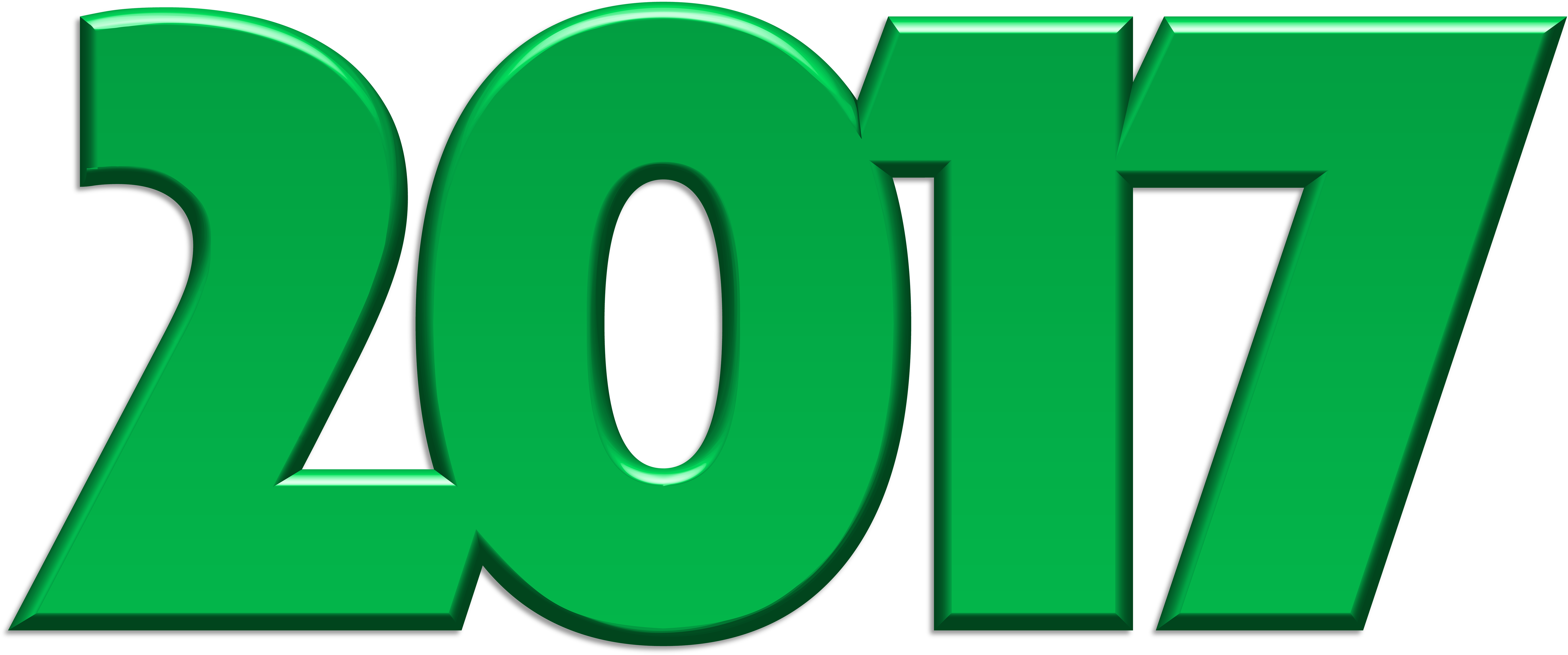 Green Png Clip - 2017 Clipart Transparent Png (8000x3359), Png Download