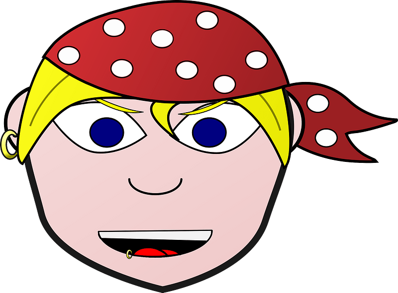 Pirate Girl Clipart - Png Download (800x590), Png Download