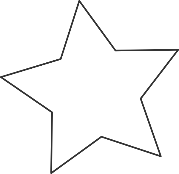 Transparent Stars Clipart Black And White - Transparent Background White Star Icon Png (600x583), Png Download