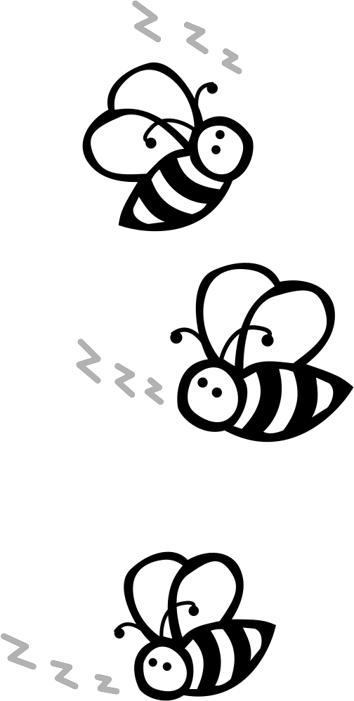 Angry Bees Svg Clip Arts - Bees Black And White Clipart - Png Download (1024x1024), Png Download