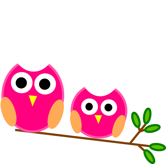 Little Owl Clipart - Big And Small Clipart - Png Download (600x575), Png Download