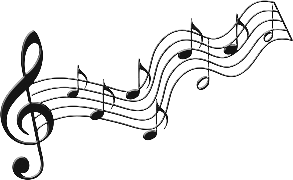 Musical Note Clef Clip Art - Music Notes Transparent Background - Png Download (1000x627), Png Download