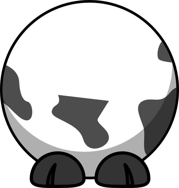 Cow Body Clipart - Png Download (570x598), Png Download