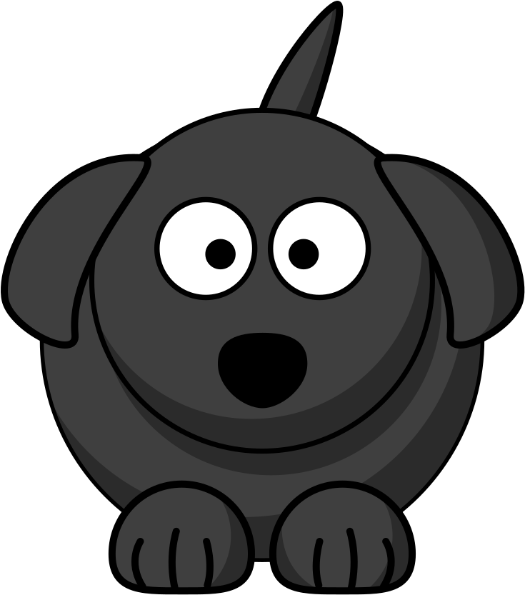 Black Dog Clip Art - Png Download (1600x1600), Png Download