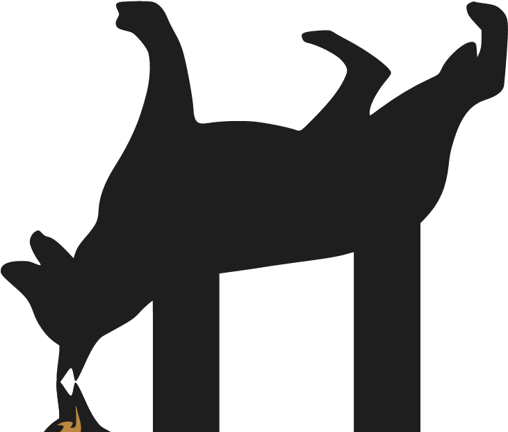 Canidae Dog Silhouette Black Clip Art - Dog - Png Download (754x630), Png Download