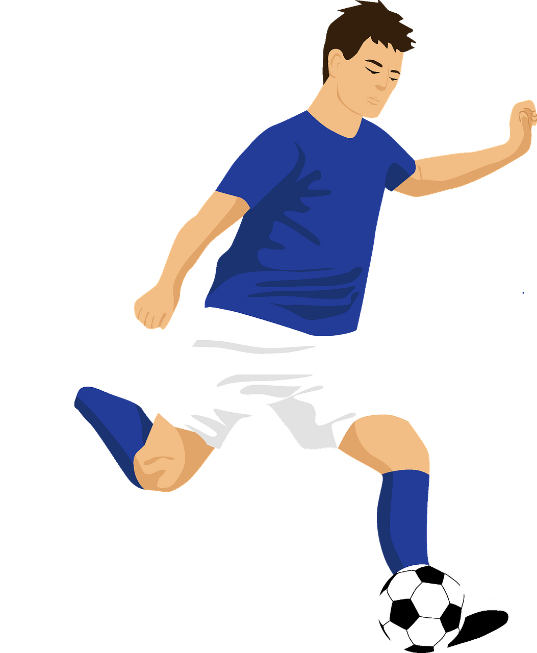 Soccer Player Clipart - Soccer Football Clipart - Png Download (1053x1280), Png Download