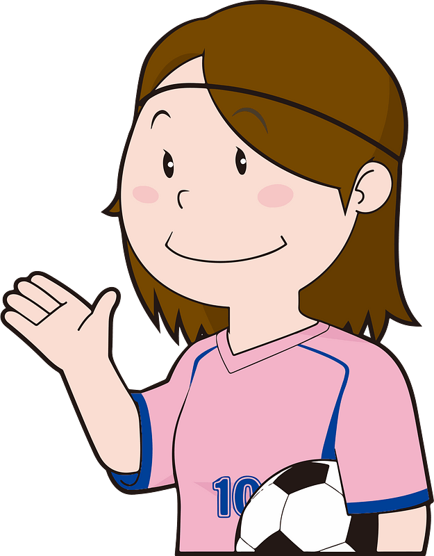 Football Player Woman Clipart - 馬 サッカー イラスト - Png Download (625x800), Png Download