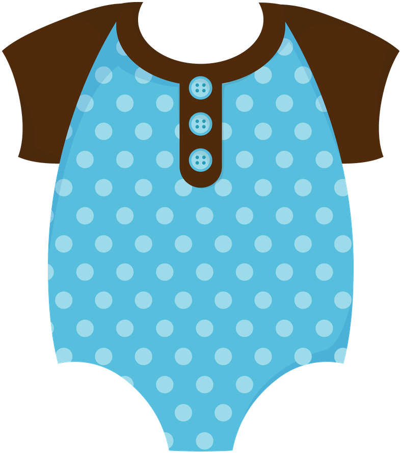 Transparent Blue Onesie Clipart - Ropa De Bebe Animado - Png Download (787x889), Png Download