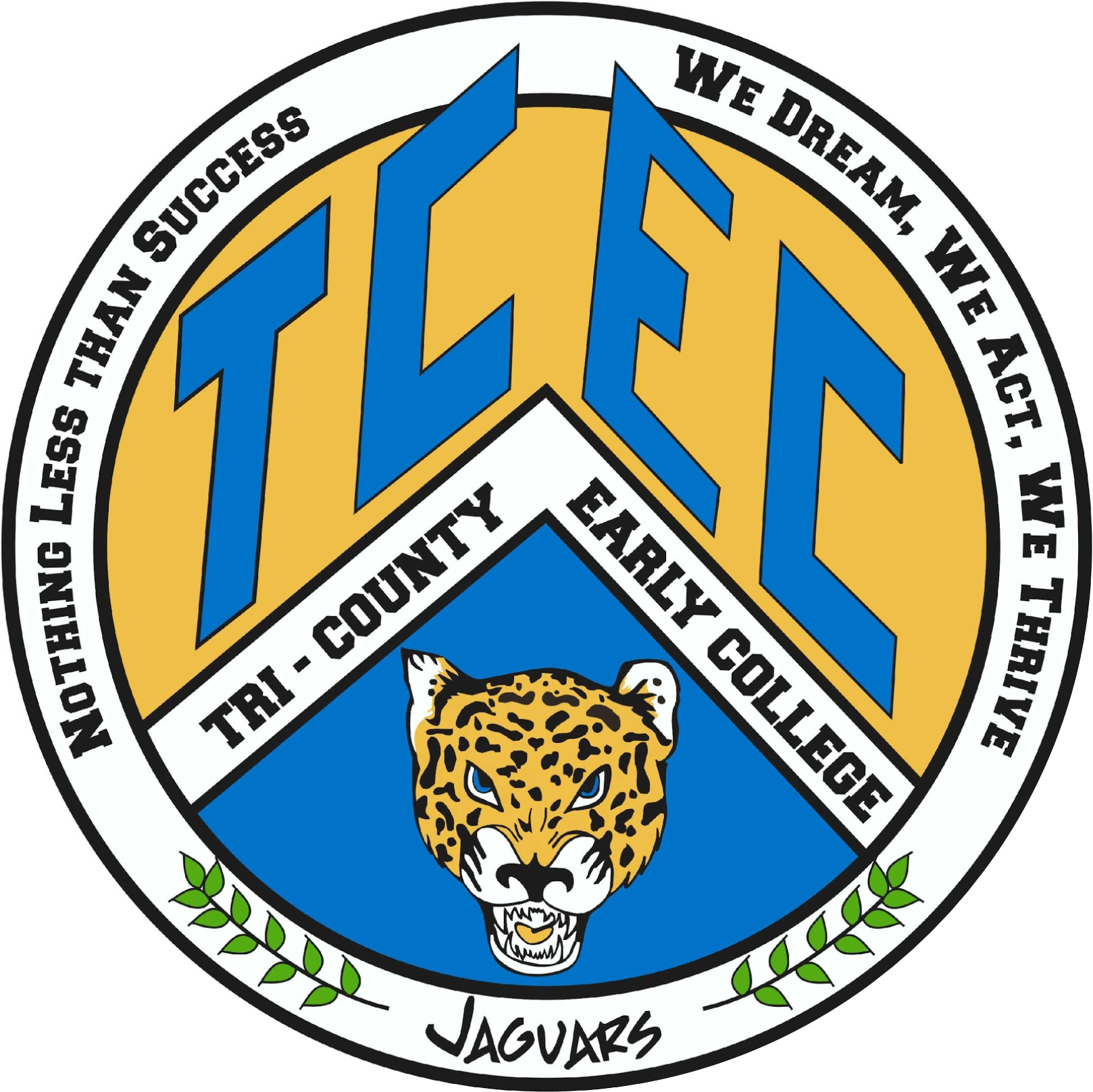 Jaguar Clipart High School - Tri County Early College Logo - Png Download (1627x1628), Png Download