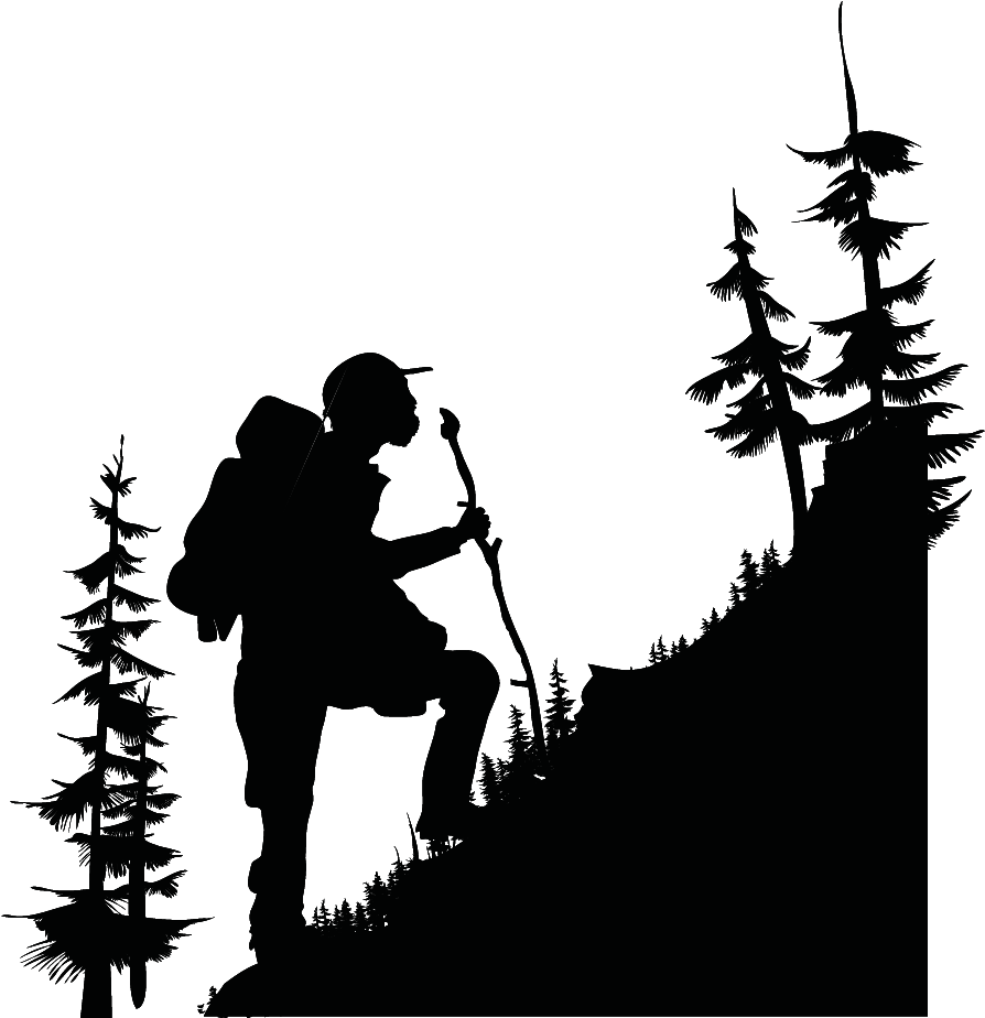 Transparent Mountain Hiking Clipart - Hiking Clipart - Png Download