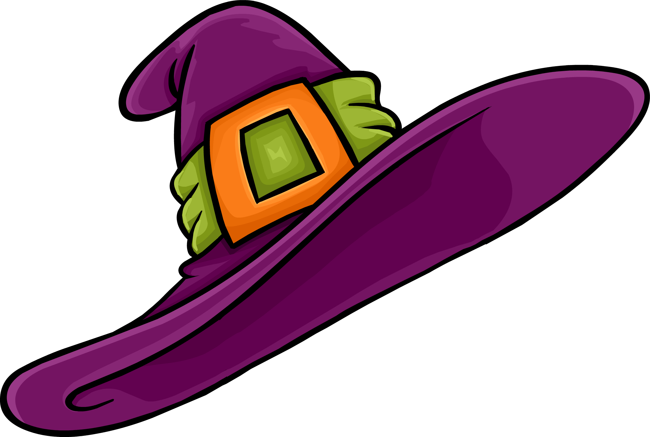 Purple Pirate Hat - Witch Hat Club Penguin Clipart (948x880), Png Download