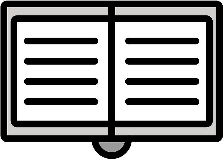 Open Book Emoji Clipart - Icon - Png Download (800x800), Png Download