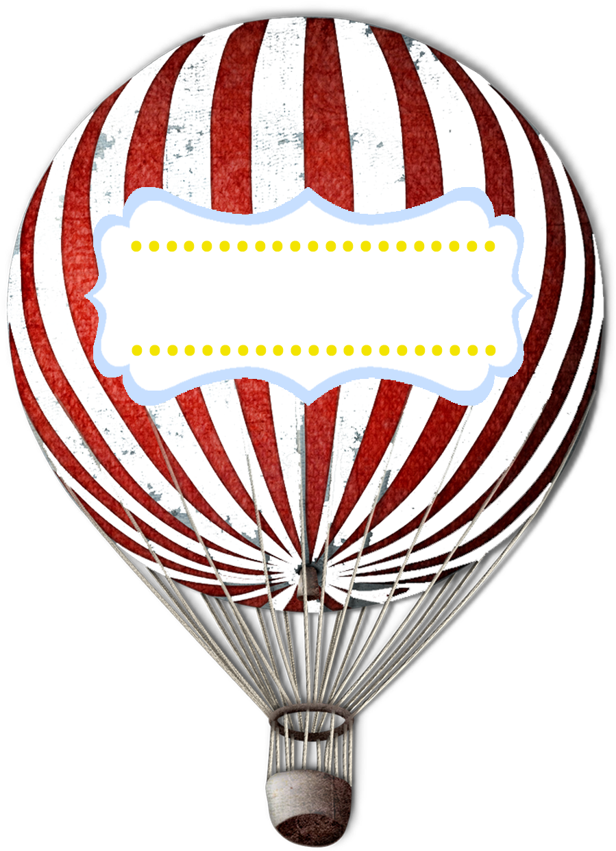 Vintage Hot Air Balloon Vector - Printable Vintage Hot Air Balloon Clipart (957x1267), Png Download