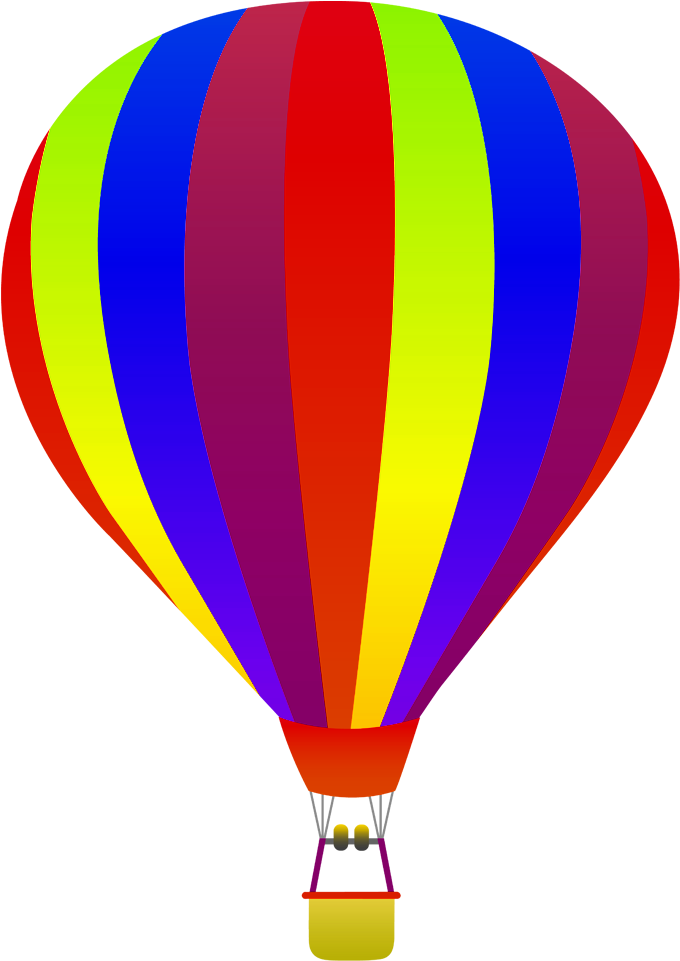 Hot Air Balloon Background - Hot Air Balloons With Transparent Background Clipart (1000x1000), Png Download