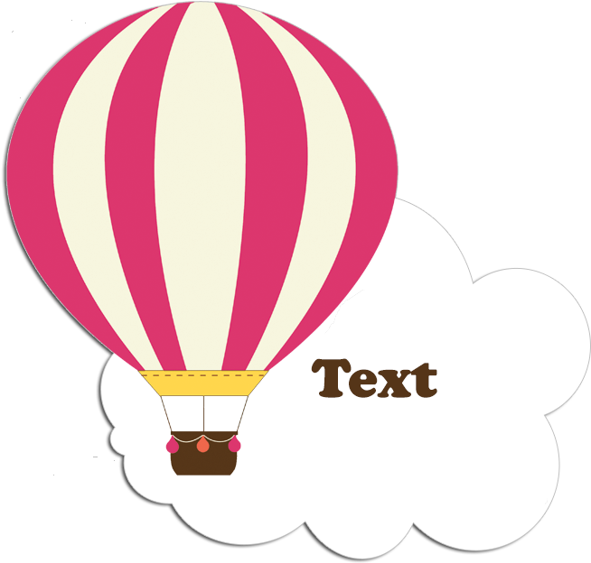 Hot Air Balloon Party - Hot Air Balloon Toppers Clipart (693x680), Png Download