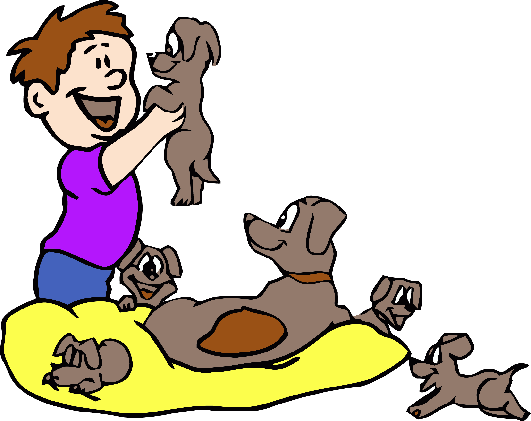 Puppy Dog Clipart Png - Playing Puppies Clipart Transparent Png - Full Size Clipart (#5269705 ...