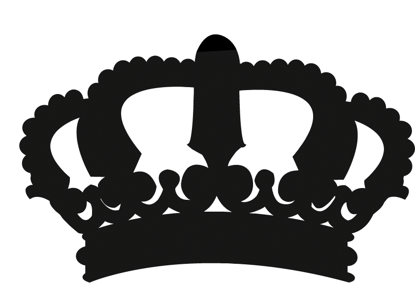 Transparent Royal Crown Silhouette - Crown Silhouette Png Clipart (843x575), Png Download