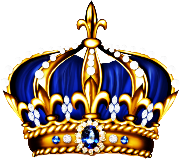 Download Royal Blue Crown Clipart - Gold And Royal Blue Crown - Png
