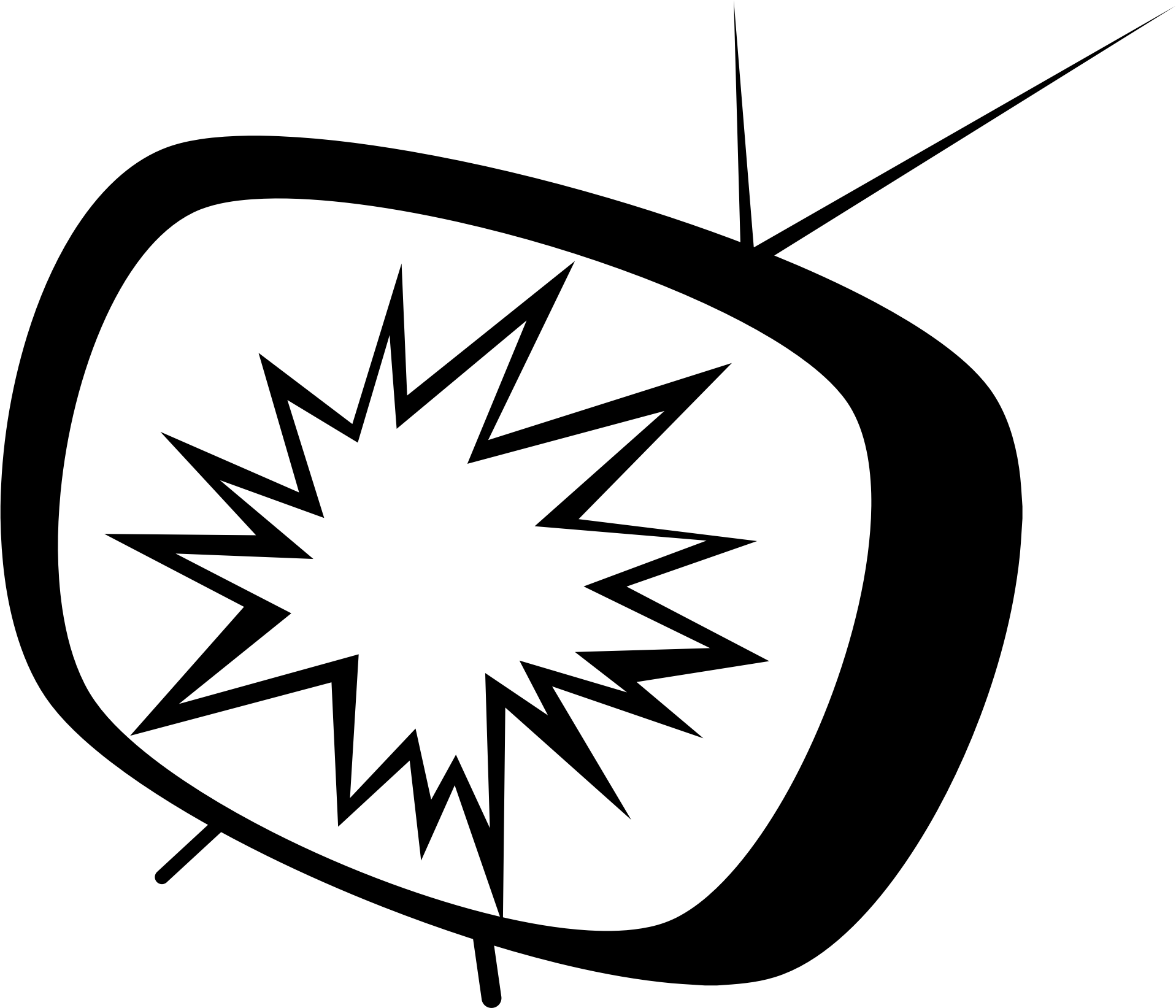 Tv Clipart Animated - Icon Tv Logo Png Transparent Png (1917x1643), Png Download