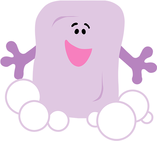 Image Blue S Clues Slippery Whoa Png - Blue's Clues Slippery Soap Clipart Transparent Png (600x560), Png Download