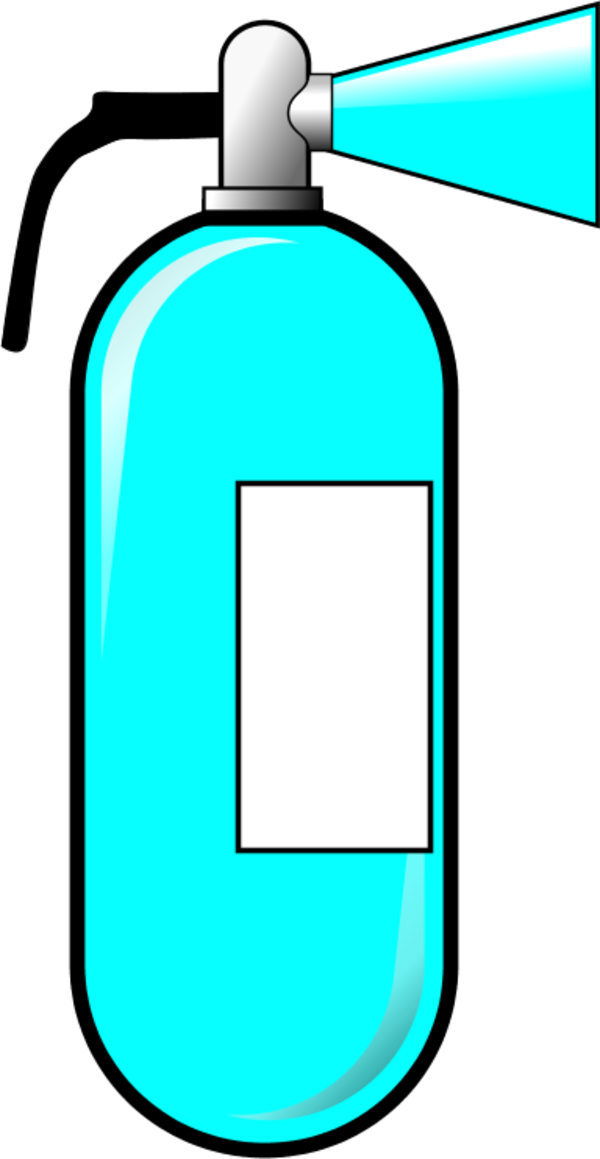 Vector Clip Art - Cartoon Fire Extinguisher - Png Download (600x1159), Png Download