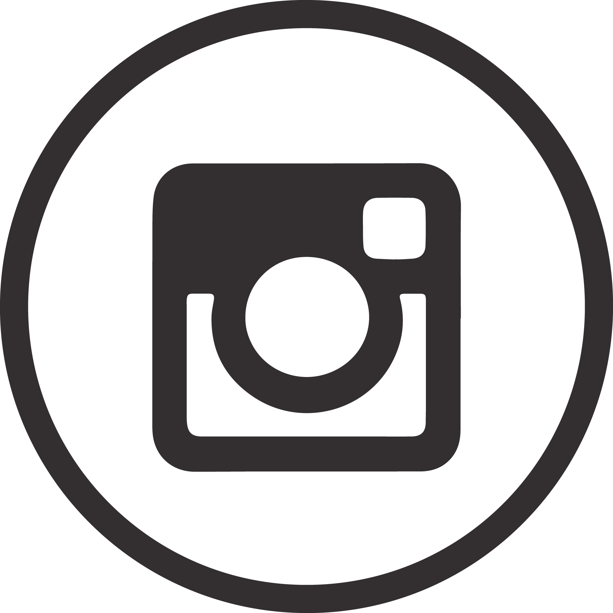 Computer Icons Logo Instagram Clothing - Instagram Logo Circle White Clipart (1956x1956), Png Download