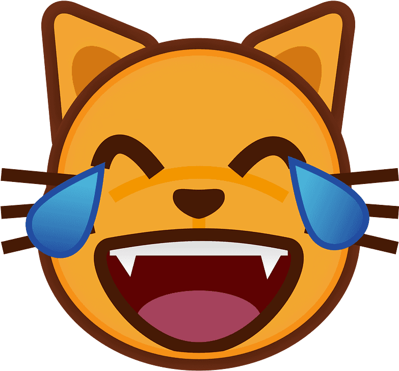 Katze Mit Freudentränen Clipart - Heart Eyes Cat Emoji - Png Download (800x800), Png Download