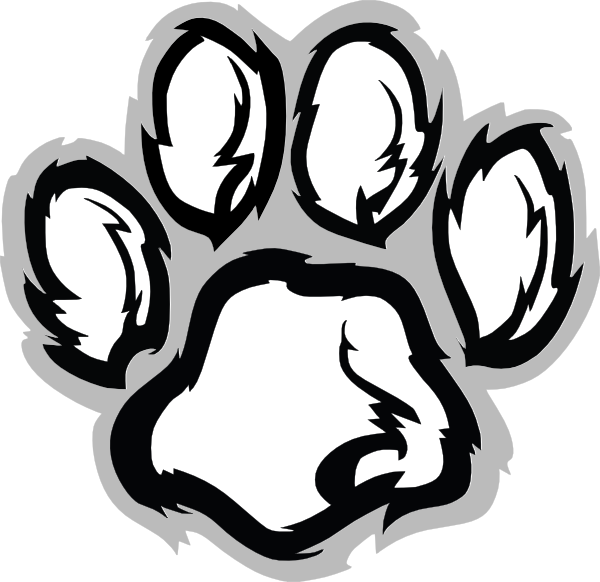 Transparent Cat Paw Clipart - Bobcat Paw Print Clipart - Png Download (600x582), Png Download