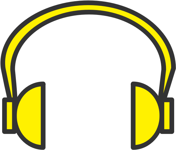 Yellow Headphone - Colorful Headphones Clipart Transparent - Png Download (600x600), Png Download