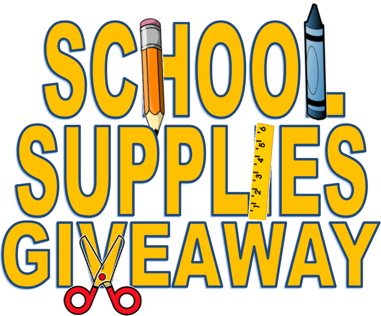 School Supply - School Supply Giveaway Clipart - Png Download (743x616), Png Download