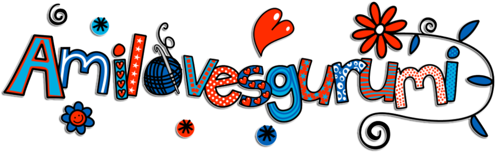 Amilovesgurumi Clipart (1780x604), Png Download